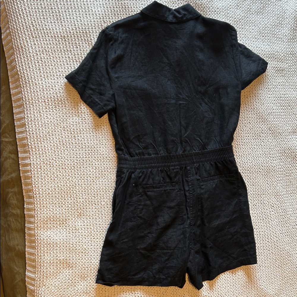 Athleta Black Linen Romper - Picture 5 of 5